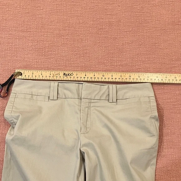Banana Republic size 2 W31L30.75 rise 8 light beige / natural wm’s pant Trousers - Picture 4 of 16